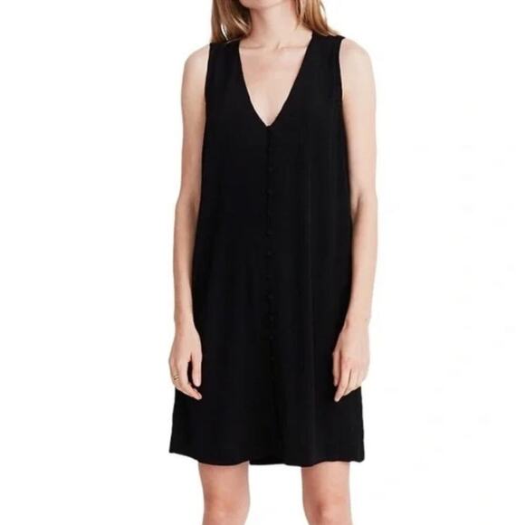Madewell Dresses & Skirts - Madewell Heather Button Front Tank Dress
Black Size XXS Shift Dress NWT